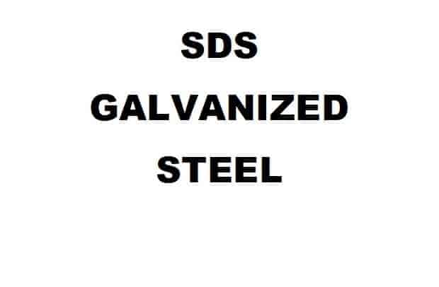 SDS GALVANIZED STEEL Brand X Metals
