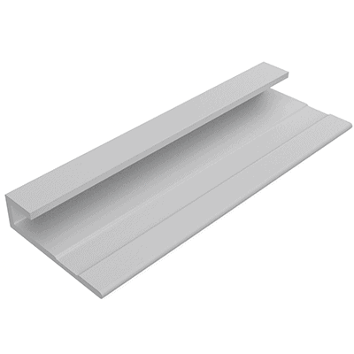 CPPJ Fiber Cement Panel J Mold Extruded Aluminum Reveal For 5/16" Fiber Cement Panel Board Brand X Metals Inc