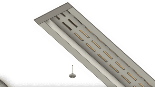 Removable Soffit Balcony Vent Extrusion Brand X Metals