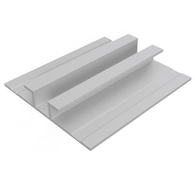 CPPV Vertical Molding Extruded Aluminum Trim Fiber Cement Panel Trim 5/8″- 1/2″ Brand X Metals