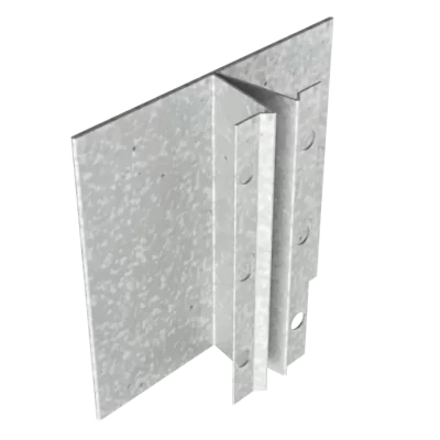 Galvanized Vertical Control Joint For stucco drainage mat