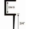 Drywall F Reveal dimensions