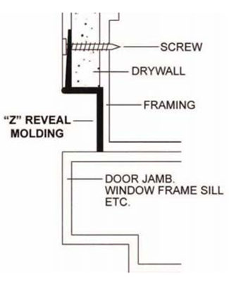 Drywall Z Reveal - Brand X Metals